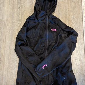 The North Face breast cancer awareness zip up hooded jacket